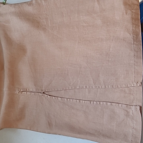 SZ6 100% Linen 3pc Skirt Set Olsen Embroidery Beaded Belted - Picture 14 of 17